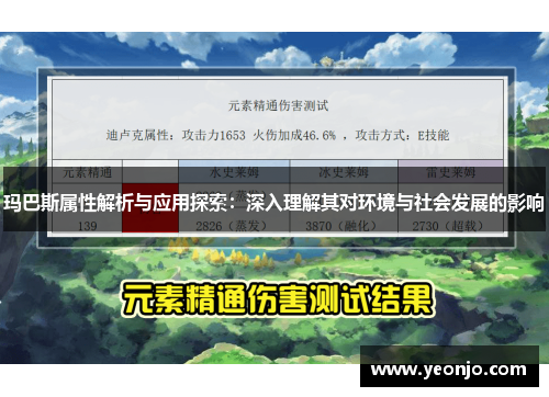 玛巴斯属性解析与应用探索：深入理解其对环境与社会发展的影响